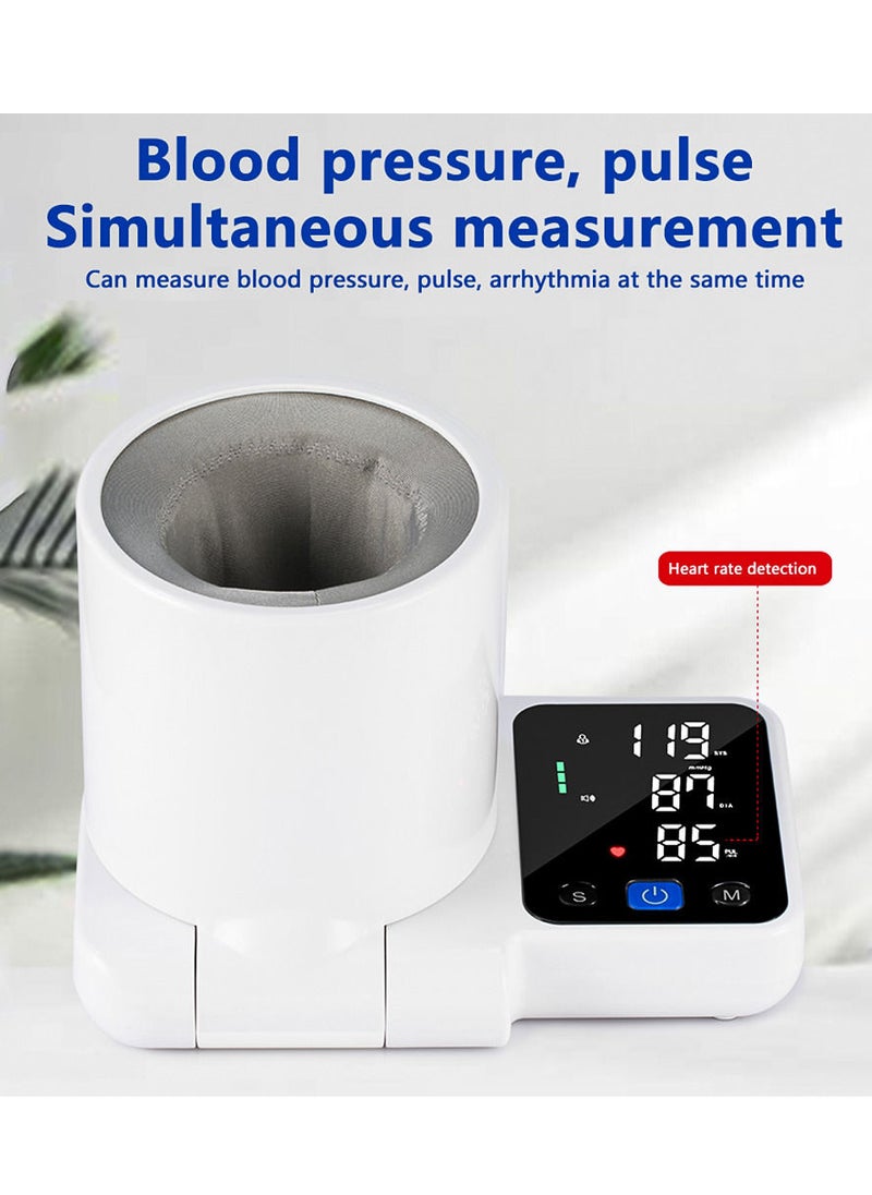 JZIKI - ZK-B886 Arm Barrel Electronic Blood Pressure Monitor Digital BP Monitor Tonometer Movable English Voice Broadcast Heart Rate Detection with Large LED Screen for Home Use - Image 1