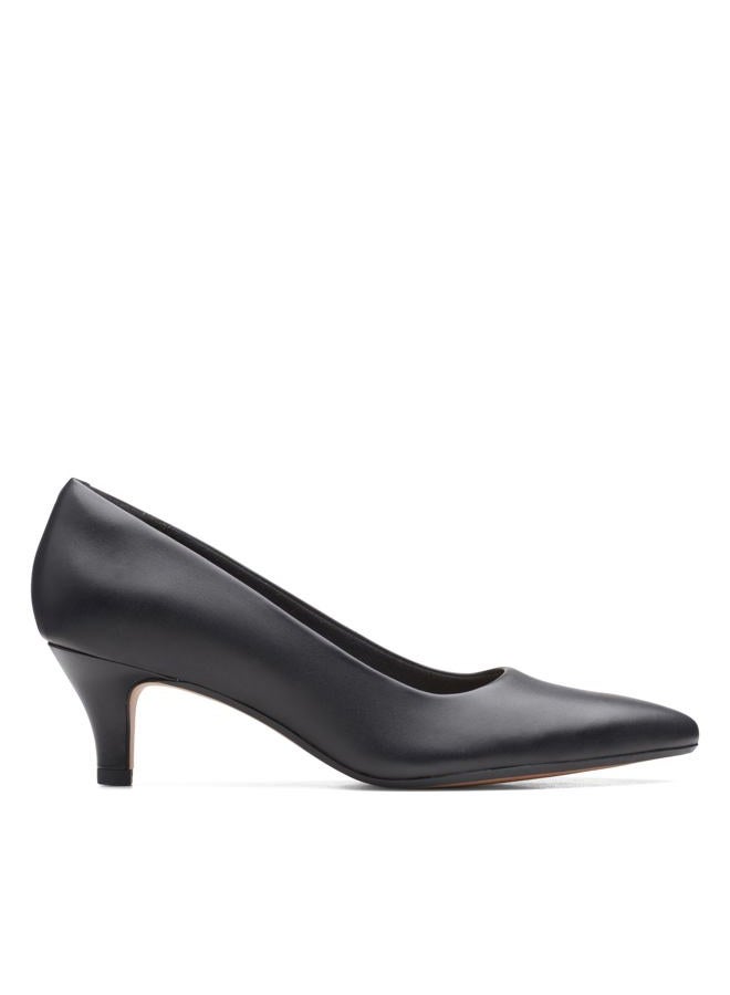 clarks womens Linvale Jerica Pump Black Leather, 39 EU - Image 2