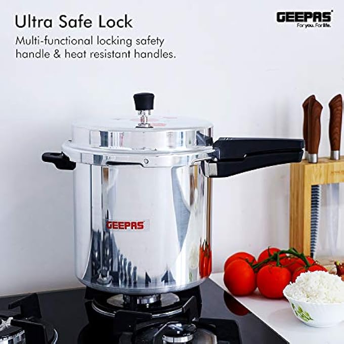 GEEPAS Multi Function Pressure Cooker Gpc329 Silver Aluminum Material - Image 4