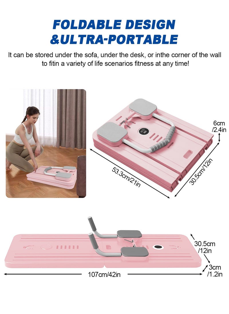 HomarKet Abdominal Board Pilates Reformer Set Multi-Purpose Foldable Pilates Reformer Board High Strength Pilates Equipment Portable Fitness Board For Home Women Men  - Image 2