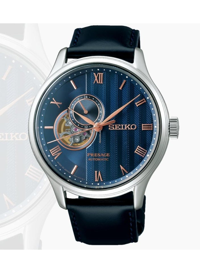 SEIKO PRESAGE  SARY187 Blue Automatic See-through Back Men Watch - Image 1
