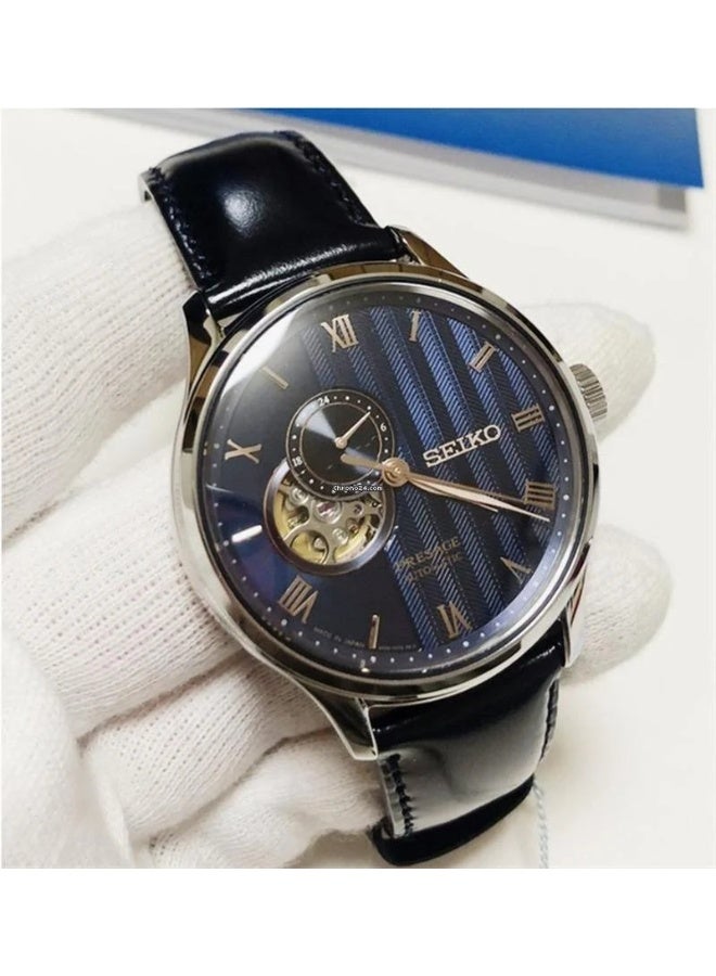 SEIKO PRESAGE  SARY187 Blue Automatic See-through Back Men Watch - Image 3
