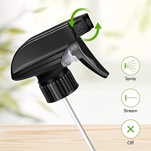 Bontip Sprayer Bottle Nozzle Heads Replacements for 8 oz / 16 oz Glass Plastic Spray Bottles, Fit for Window Cleaners Aromatherapy Facial hydration Watering Flowers Hair Care (4 Pack) - Image 2