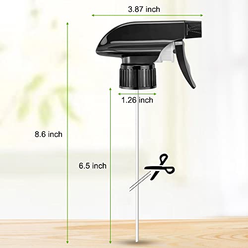 Bontip Sprayer Bottle Nozzle Heads Replacements for 8 oz / 16 oz Glass Plastic Spray Bottles, Fit for Window Cleaners Aromatherapy Facial hydration Watering Flowers Hair Care (4 Pack) - Image 4