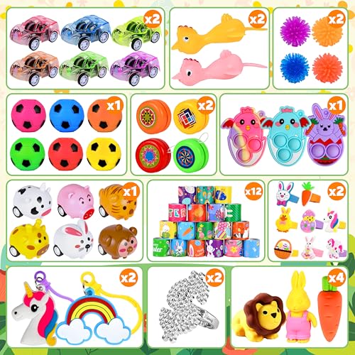 OCTERIC 360Pcs Colorful Prefilled Plastic Easter Set 120 Plactic Eggs Filled with 240 Assorted Party Favors Toys Stickers for Kids Boys Girls Toddlers Easter Eggs Hunt Basket Filler Stuffers Supplies - Image 5