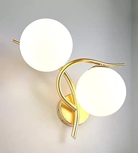 SVDK Pack of 1 Gold Modern Dual Globe Wall Lamp Light for Bedroom Living Dining Room Bulb Not Included - Image 4