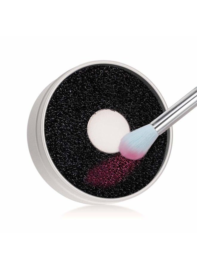 Docolor Makeup Brush Cleaner Sponge, Color Removal Sponge Dry Makeup Brush Quick Cleaner Sponge - Removes Shadow Color from Your Brush without Water or Chemical Solutions - Compact Size for Travel - Image 1