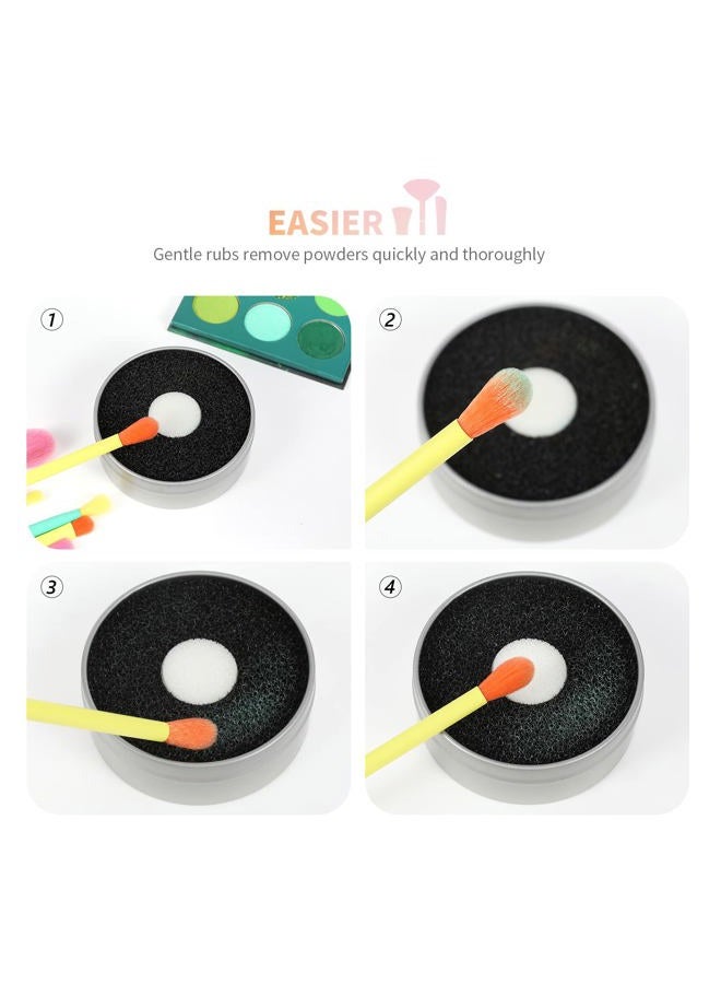Docolor Makeup Brush Cleaner Sponge, Color Removal Sponge Dry Makeup Brush Quick Cleaner Sponge - Removes Shadow Color from Your Brush without Water or Chemical Solutions - Compact Size for Travel - Image 4