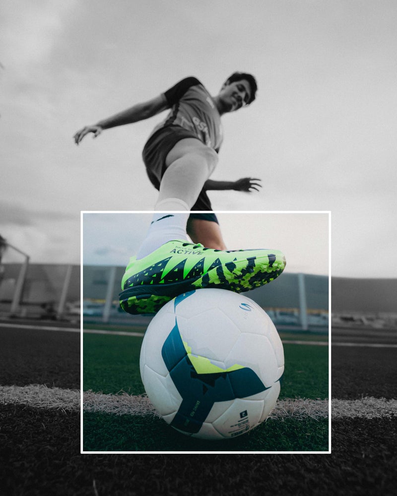 Bacca Bucci Neon Strike Pro Futsal Shoes – High-Performance Indoor Soccer Footwear with Enhanced Grip Sole, Dynamic Fit, Lightweight Design in Striking Neon Green with Agile Traction Control - Image 2