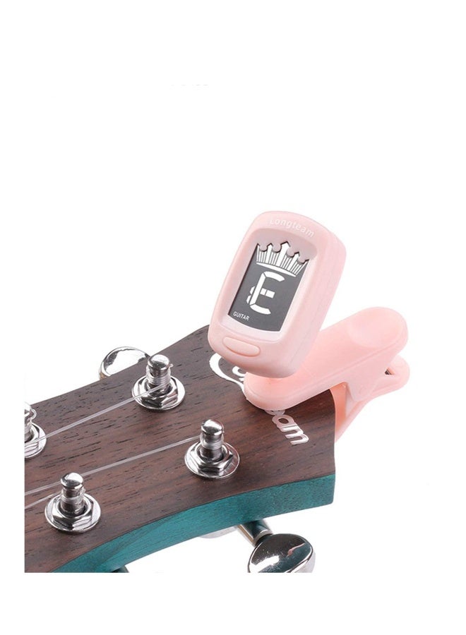Generic Clip-On Tuner for Guitar Ukulele Violin Bass u0026 Chromatic Tuning Modes (Multi-Key Modes), LCD Display, 360 Degree Rotating, Fast u0026 Accurate (pink) - Image 1