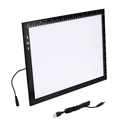 HSK B4/A3s LED Artist tracing Light Box Copy Table, Adjustable High Brightness Light Pad for Tatto Drawing, Sketching, Animation,Diamond Painting Accessories - Image 1