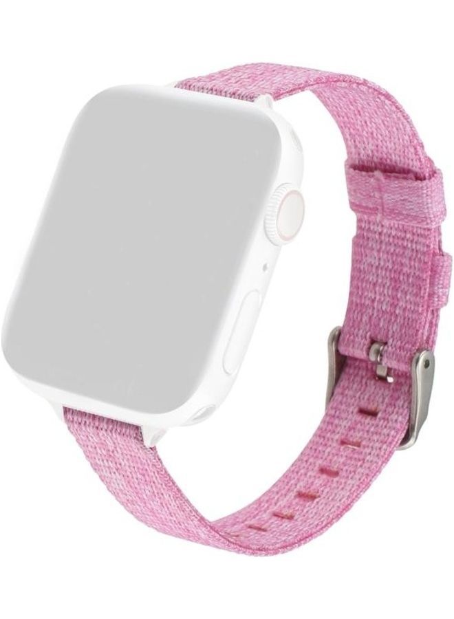 NIBEMINENT Watchband For Apple Watch Series 7 6 & SE 5 4 3 2 1 Pink - Image 1