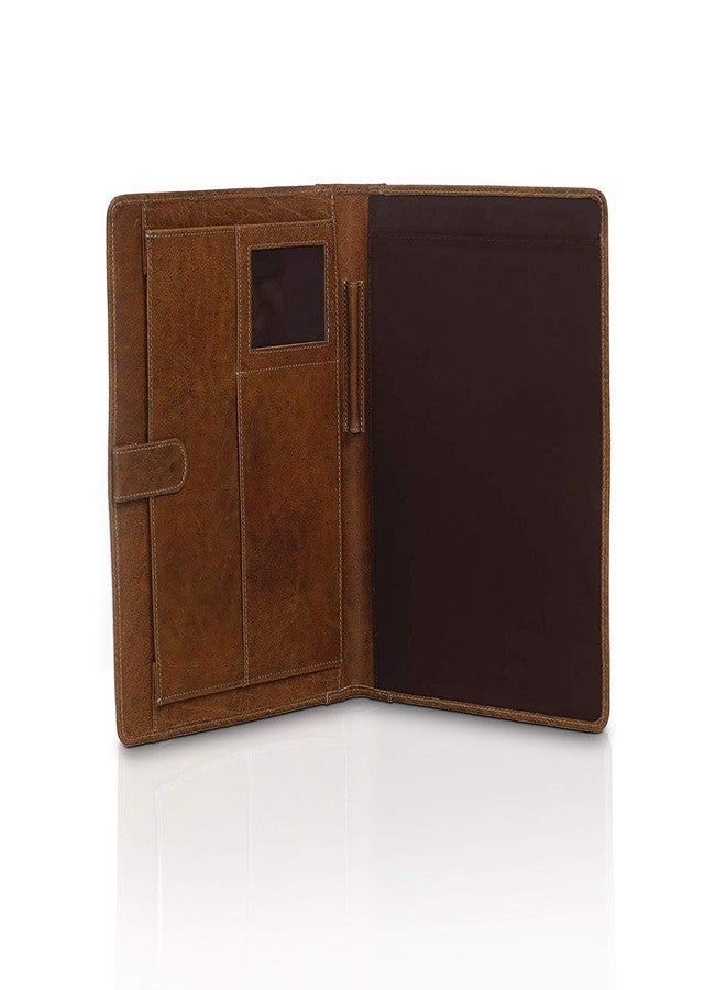 KomalC Leather Business Portfolio Business Personal Organiser Folder Full Grain Leather padfolio by KomalC - Image 2