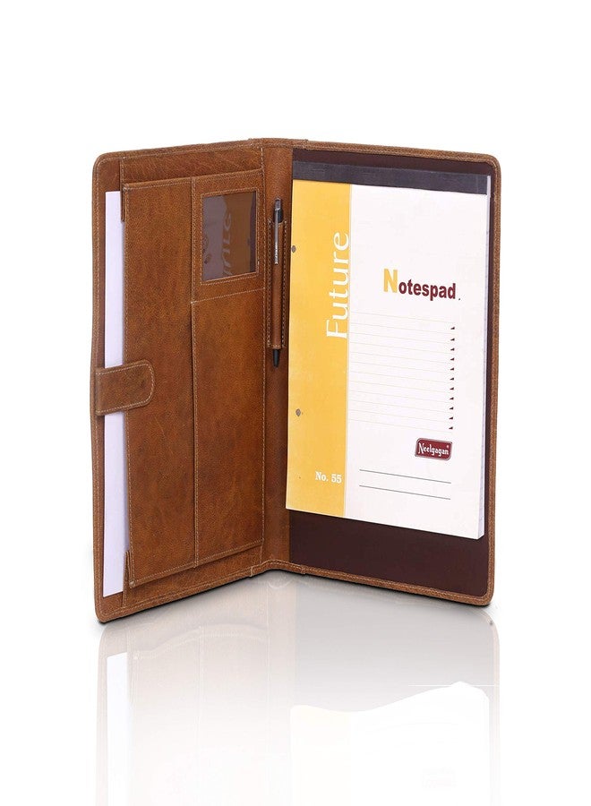 KomalC Leather Business Portfolio Business Personal Organiser Folder Full Grain Leather padfolio by KomalC - Image 1