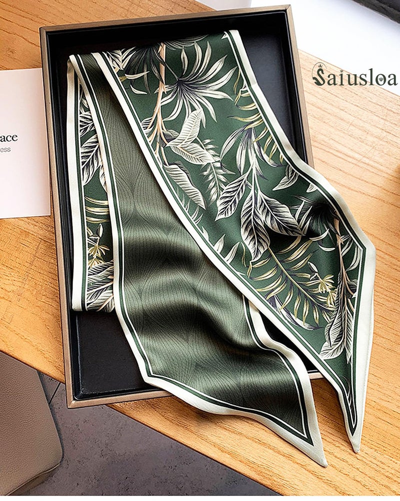 Saiusloa Purse Scarf For Handbags Head Scarves For Women's Hair Bags Scarfs Long Skinny Scarves Fashion Silky For Headbands-A10 - Image 2