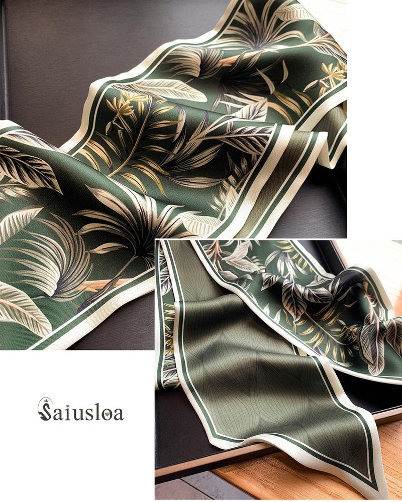 Saiusloa Purse Scarf For Handbags Head Scarves For Women's Hair Bags Scarfs Long Skinny Scarves Fashion Silky For Headbands-A10 - Image 4