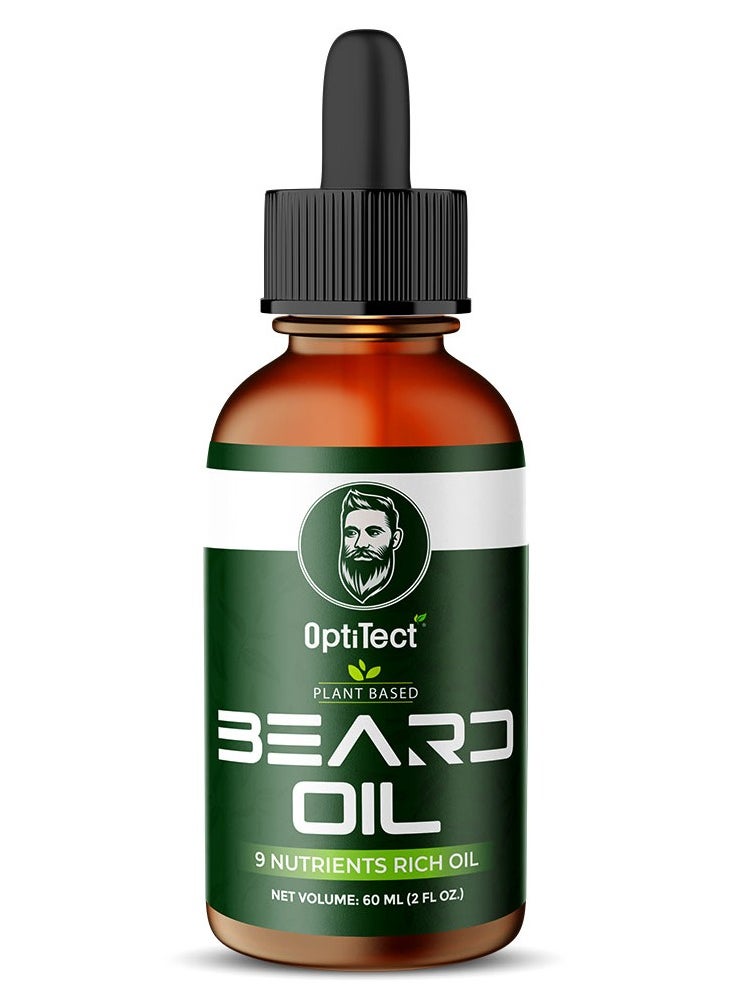 OptiTect - Beard Oil  Plant Based 60 ML Promotes Healthy Beard Growth - Image 1