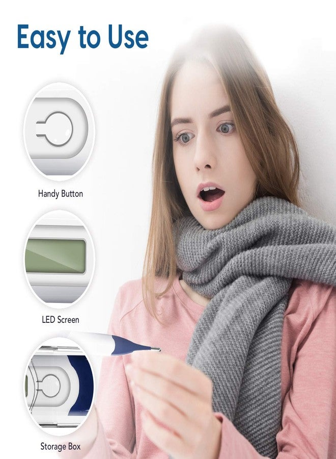 Femometer Thermometer for Adults Digital Thermometers with Flexible Tip, Fast Accurate Oral Body Thermometer for Adults Kids and Babies - Image 4