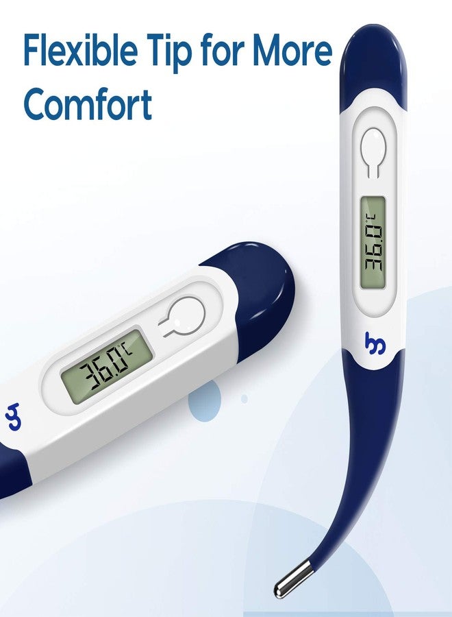 Femometer Thermometer for Adults Digital Thermometers with Flexible Tip, Fast Accurate Oral Body Thermometer for Adults Kids and Babies - Image 2