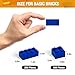 MANNIDOO 360 Pieces Building Bricks Classic Basic Flats Parts and Pieces 2x4 Brick x200 and 2x2 Brick x160 Moc Building Bulks Compatible with All Major Brands Blue - Image 4