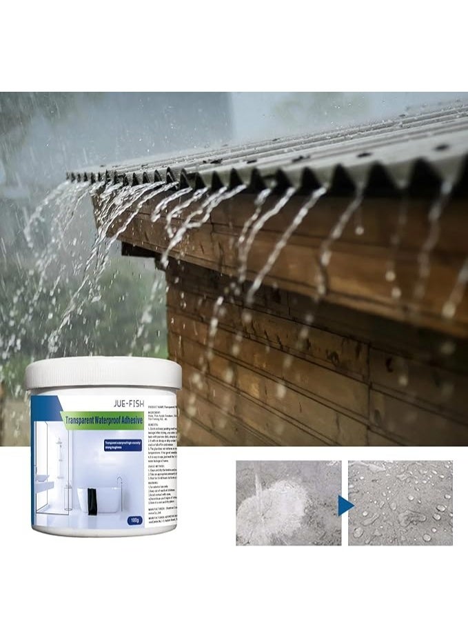 Transparent Waterproof Sealant – Invisible Leak-Proof Adhesive for Bathroom, Toilet, and Tiles (100g) - Image 5