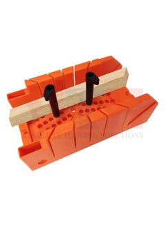 VTH WITH TAGLINE ABSOLUTE TOOLING SOLUTIONS VTH 14inch durable ABS plastic mitre box without saw and 4 camshaped pins for secure clamping Offers precise 0 225 45 and 90 cuts Perfect for woodworking DIY and construction projects  - Image 2