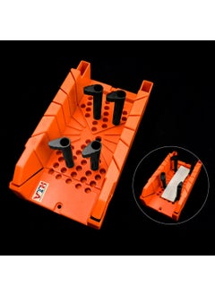 VTH WITH TAGLINE ABSOLUTE TOOLING SOLUTIONS VTH 14inch durable ABS plastic mitre box without saw and 4 camshaped pins for secure clamping Offers precise 0 225 45 and 90 cuts Perfect for woodworking DIY and construction projects  - Image 4