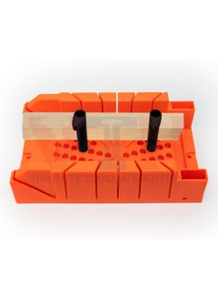 VTH WITH TAGLINE ABSOLUTE TOOLING SOLUTIONS VTH 14inch durable ABS plastic mitre box without saw and 4 camshaped pins for secure clamping Offers precise 0 225 45 and 90 cuts Perfect for woodworking DIY and construction projects  - Image 3