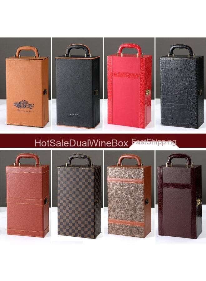 Premium Red Wine Gift Set with Double Bottle Packaging