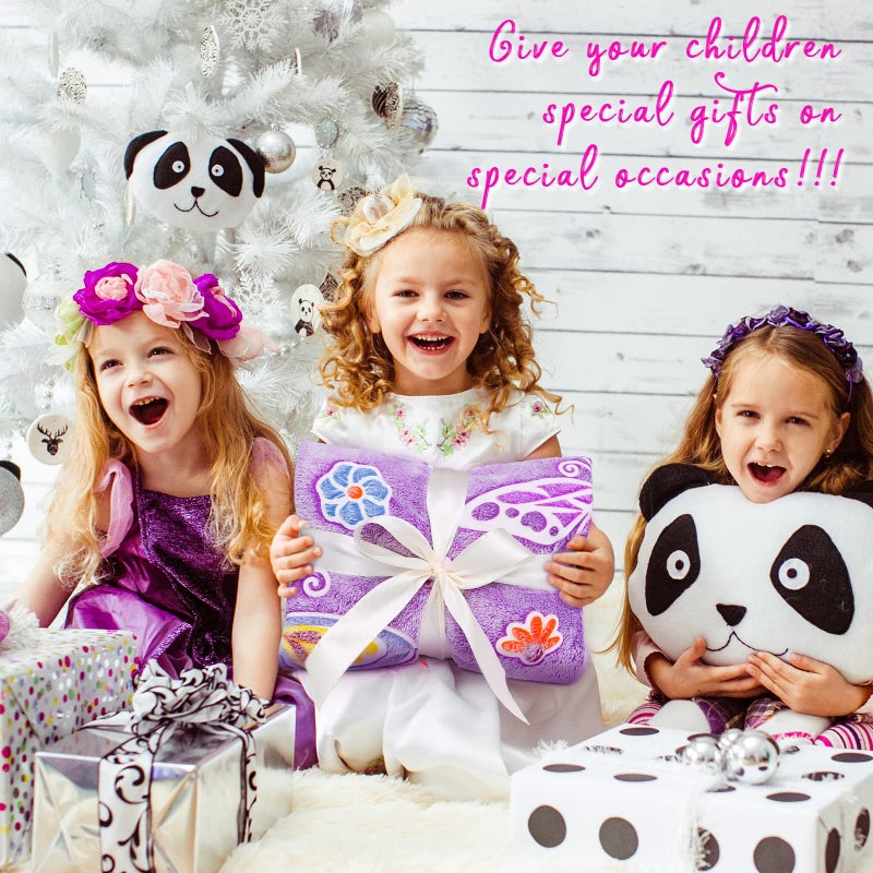 Gdindff Glow in The Dark Butterfly Gifts Blanket for Girls, Easter Basket Stuffers for Kids, Birthday Gifts for Girls Age 4-6 6-8 8-10 10-15, Soft Flannel Throw Blanket for Couch Bedroom Decor, 50x60 - Image 5