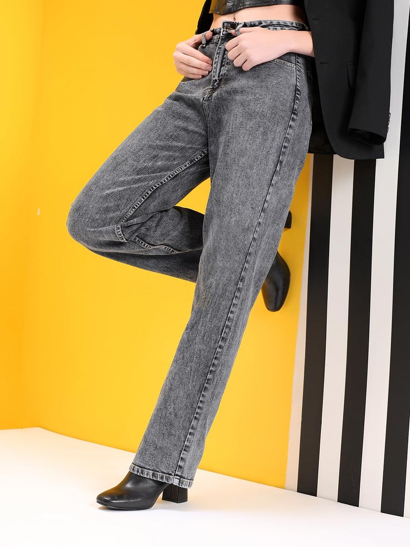 KOTTY Women's Ankle-Length Soft Fabric Sleek Modern Look Ultra Skinny Jeans(Grey,32) - Image 5
