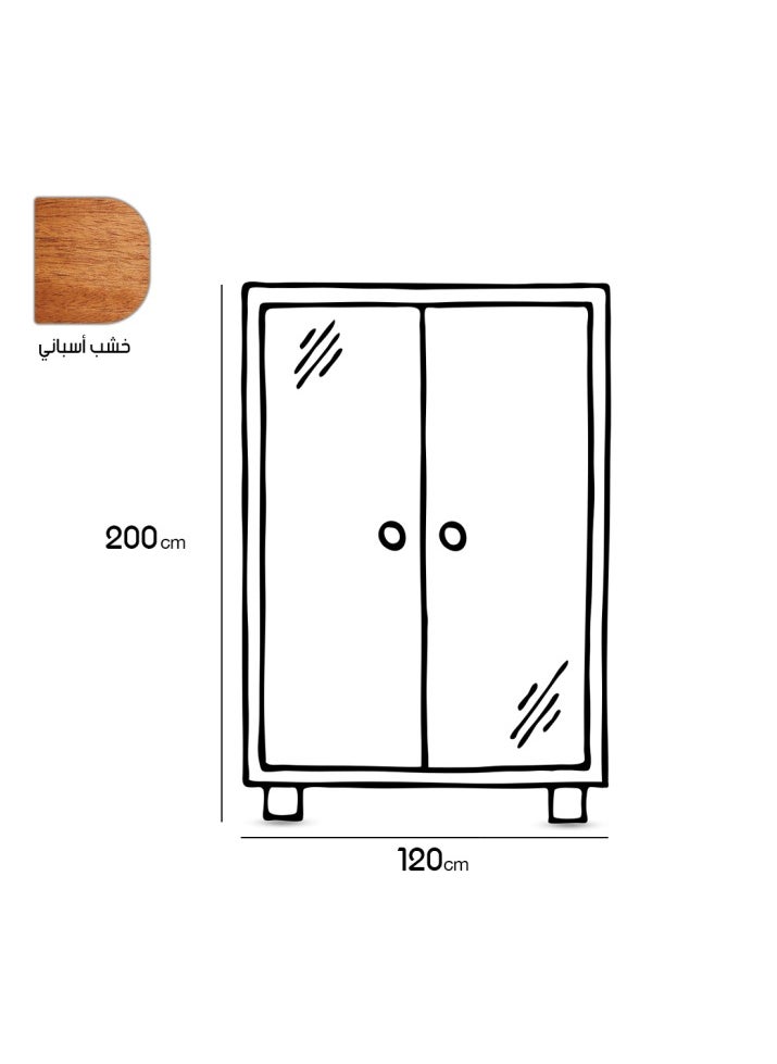 ماركة غير محددة دولاب, ابيض*رمادي - 120cm  - Image 3