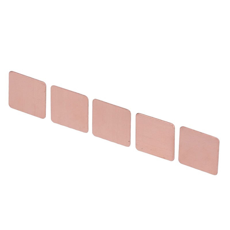 20pcs 0 8mm Copper Heat Sink Shim 20x20mm Strong Thermal Conductivity for CPU - Image 3