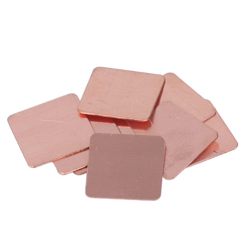 20pcs 0 8mm Copper Heat Sink Shim 20x20mm Strong Thermal Conductivity for CPU - Image 2