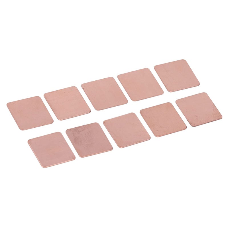 20pcs 0 8mm Copper Heat Sink Shim 20x20mm Strong Thermal Conductivity for CPU - Image 4