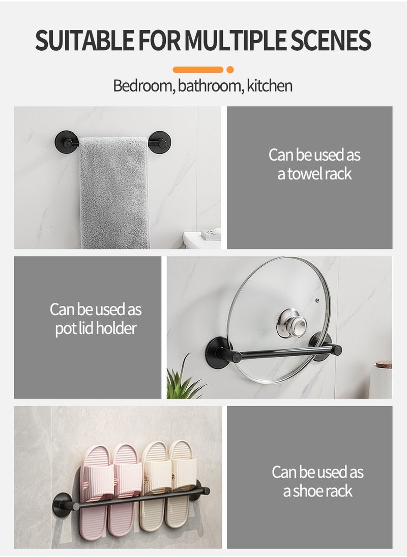 Beirui 2PCS wall mounted shoe rack, wall mounted shelf, multi-functional shelf, towel rack, wardrobe organiser, suitable for kitchen, bathroom, entrance hall, wardrobe etc. Length 50cm  - Image 4