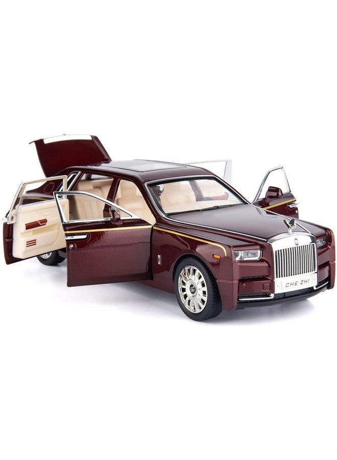 LONGMIRE Metal Pull Back Diecast Car Pull Back Car Model with Sound Light Boys Gifts Toys for Kids Pack of 1, Multicolor (1:32 Rolls Royce Phantom) - Image 5