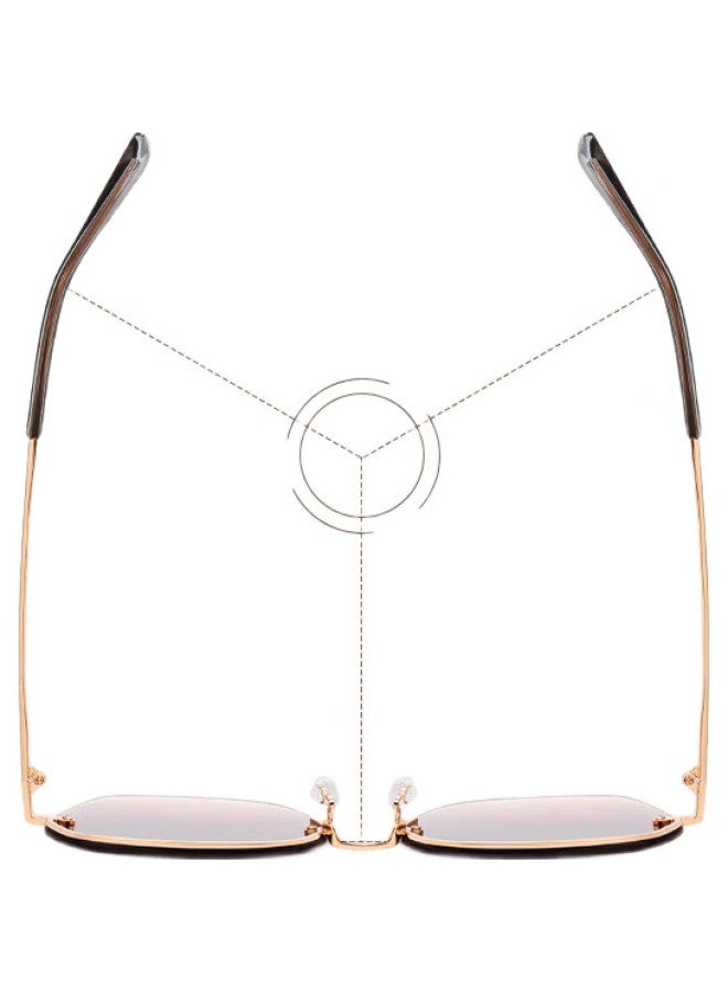 HLA Nylon Sunglasses, Large Frame, Women'S Sunglasses, Sun Protection, Uv Protection, Driving Glasses, Gift, Gradient Gray - Image 3