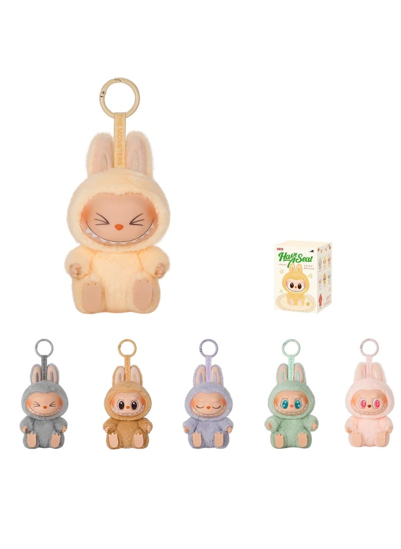 LABUBU - POP MART The Monsters Labubu "Have a Seat" Vinyl Plush Blind Box – Cute Collectible Random Figure, Soft Poseable Plush Toy with Keychain, 6 Unique Designs + Secret Edition, 17cm PVC/Polyester – Gift for Collectors & Kids (Single) - Image 1