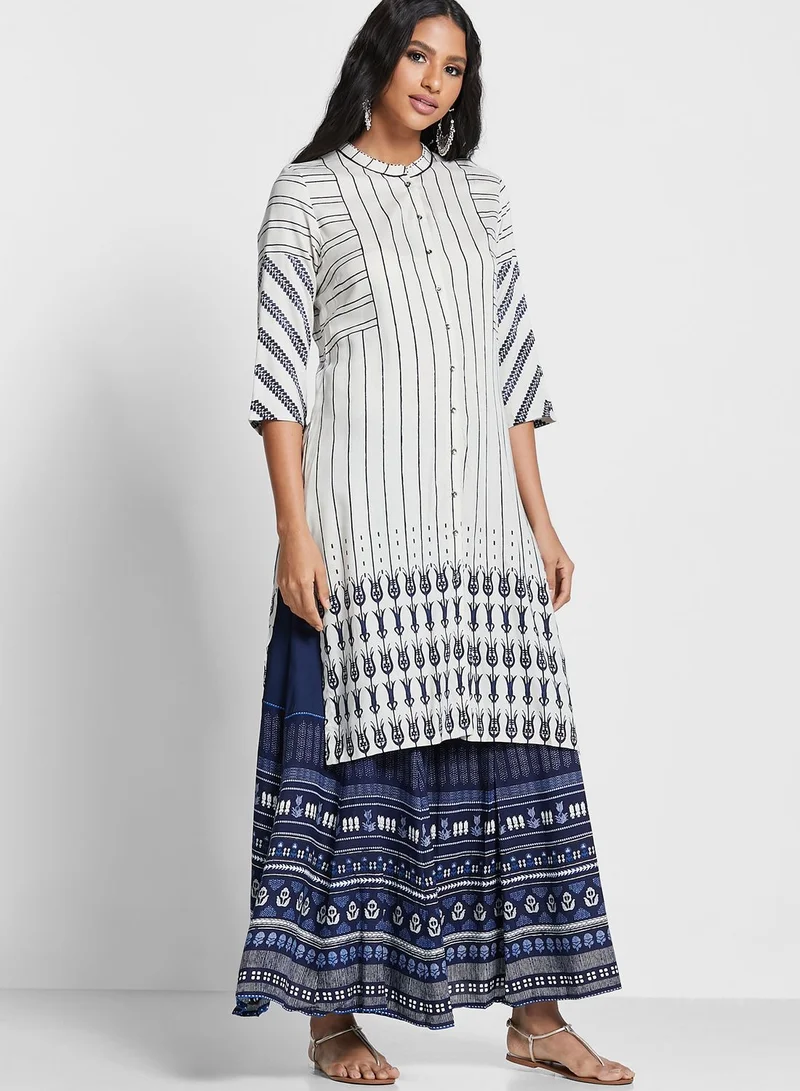 W Printed Kurti