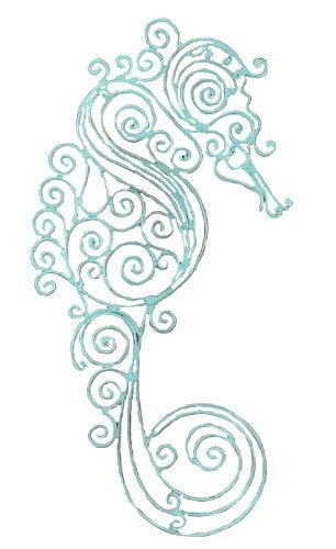 Young's Inc. Metal Seahorse Decor - 19" H x 9" W - Beach Themed Decor for Home - Large Metal Wall Art - Image 5