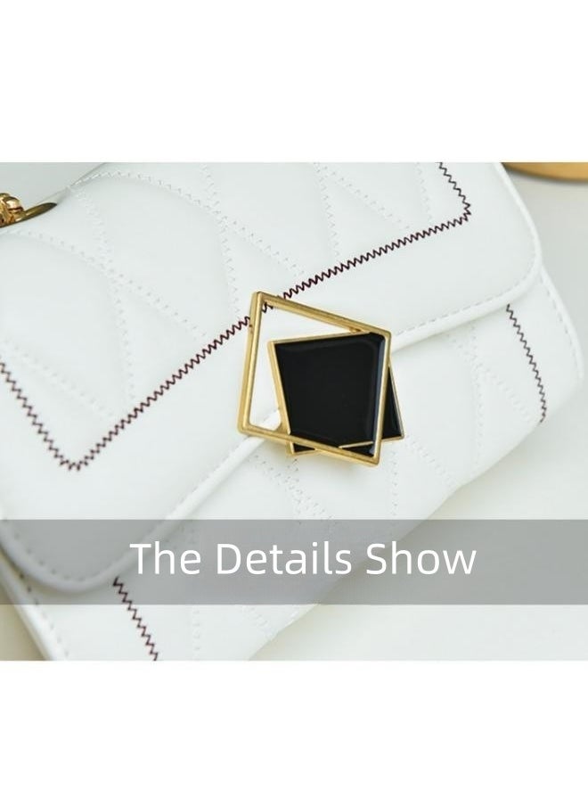 WAOKN - Women's Stylish and Elegant Shoulder Bag, Ladies Chain Underarm Bag Sling Bag Side Bag, Solid Color PU leather Chain Tote Bag Handbag Gift Bag - Image 1