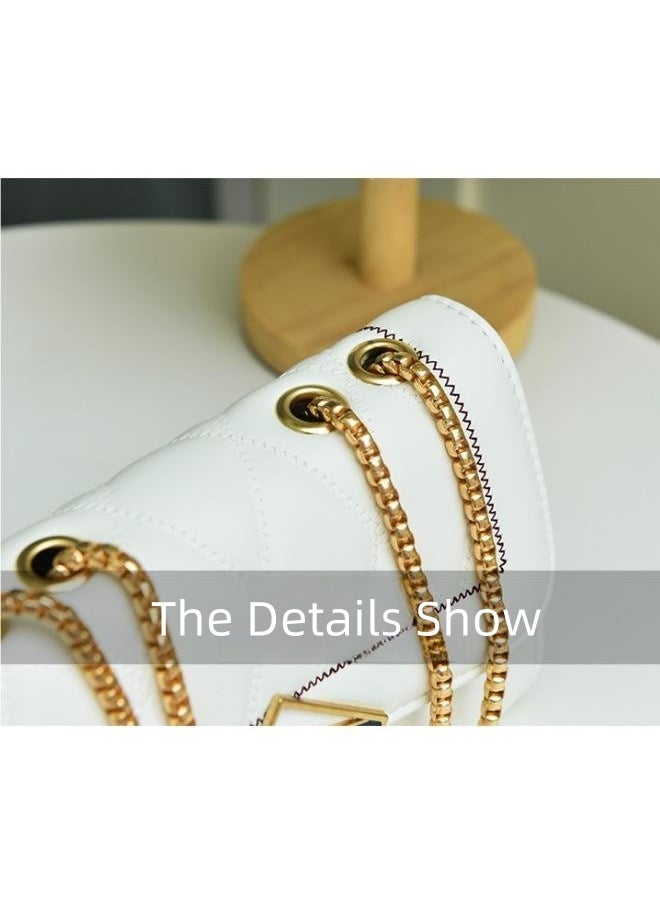 WAOKN - Women's Stylish and Elegant Shoulder Bag, Ladies Chain Underarm Bag Sling Bag Side Bag, Solid Color PU leather Chain Tote Bag Handbag Gift Bag - Image 1