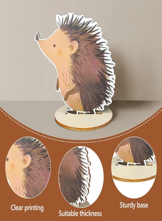 DAECHAO 12 Pack Woodland Animal Decorations, Forest Themed Baby Shower & Kids Birthday Table Centerpieces, Rustic Woodland Nursery Decor for Home Office Farmhouse - Image 4