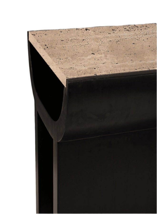 Layers Luna Marble & MDF Side Table – Customizable, 50×50×51 cm (Pre-Order) - Image 2
