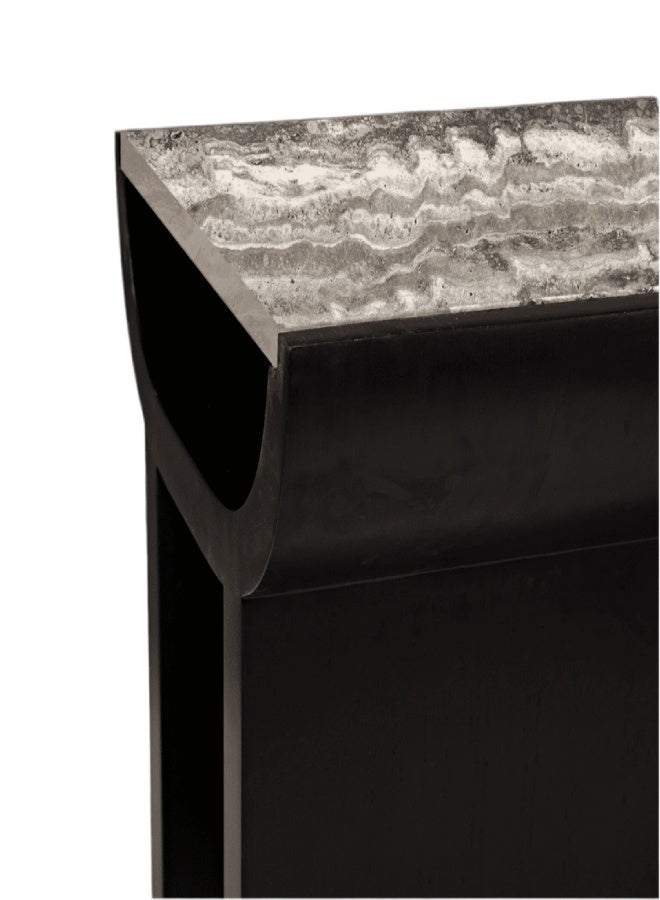 Layers Luna Marble & MDF Side Table – Customizable, 50×50×51 cm (Pre-Order) - Image 3