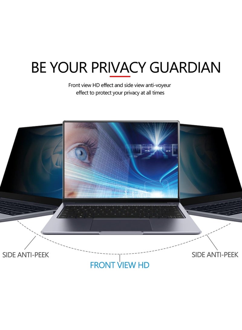 14.5 Inch Privacy Screen for Computer Monitor, 16:10 Anti-Spy Filter for Laptop & PC Display, Blue Light Blocking Anti-Glare Reversible Protector Film, Easy Slide-Mount Installation 14.5 Inch Widescreen(16:10) - Image 3
