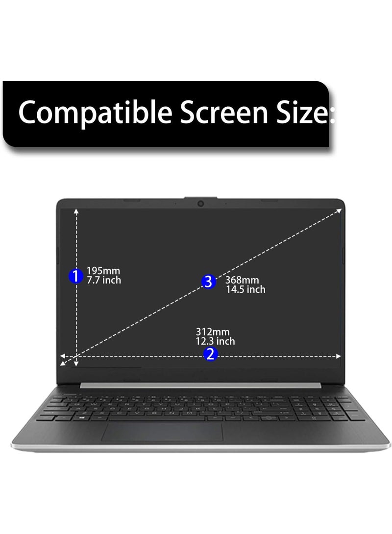 14.5 Inch Privacy Screen for Computer Monitor, 16:10 Anti-Spy Filter for Laptop & PC Display, Blue Light Blocking Anti-Glare Reversible Protector Film, Easy Slide-Mount Installation 14.5 Inch Widescreen(16:10) - Image 5