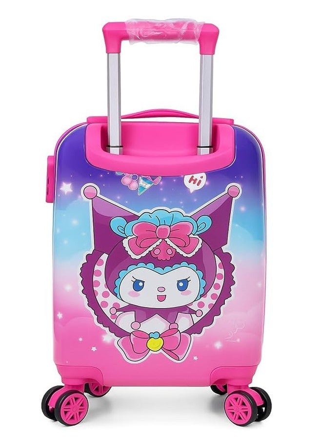 HARSEHAJ PRODUCTS Pink Kuro Polycarbonate Extra Light Weight &Kids Hard Luggage Trolley Bag for Travelling (18 Inch) - Image 4
