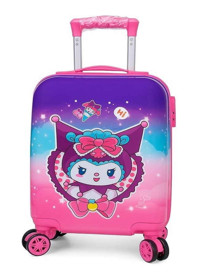 HARSEHAJ PRODUCTS Pink Kuro Polycarbonate Extra Light Weight &Kids Hard Luggage Trolley Bag for Travelling (18 Inch) - Image 3